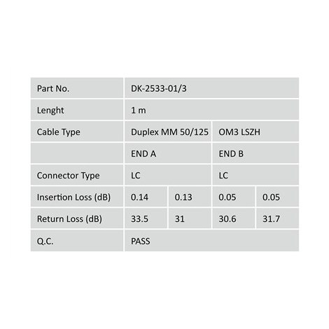 Digitus | Patch cable | Fibre optic | Male | LC multi-mode | Male | LC multi-mode | Blue | 1 m - 5